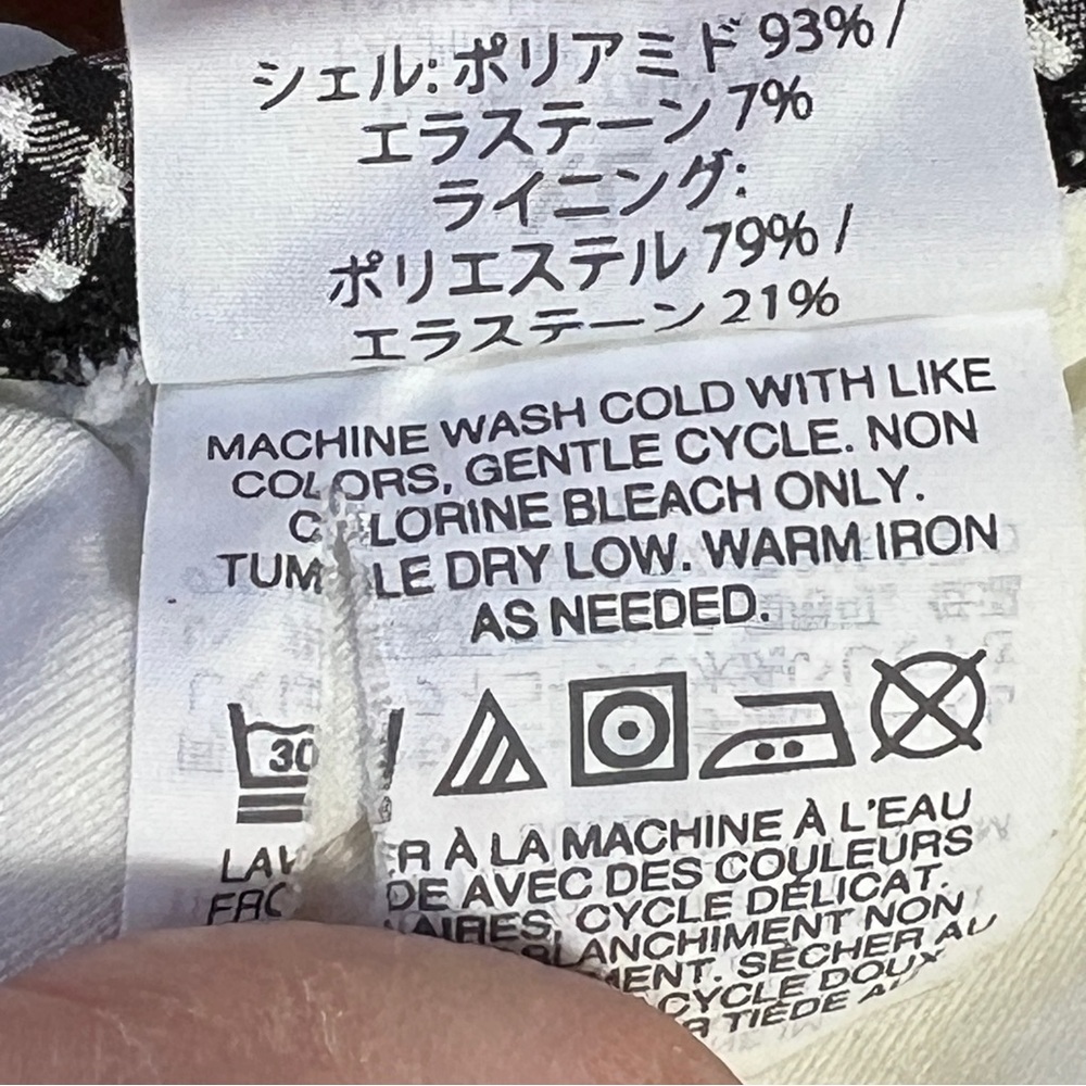 J. Crew Navy and White Gingham Halter Peplum Bikini - Picture 9 of 15